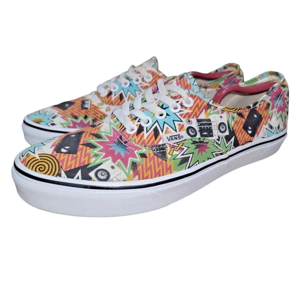 Vans Authentic 80's Boombox Mixtape Retro Cassette City Skate Shoes Sz 11.5